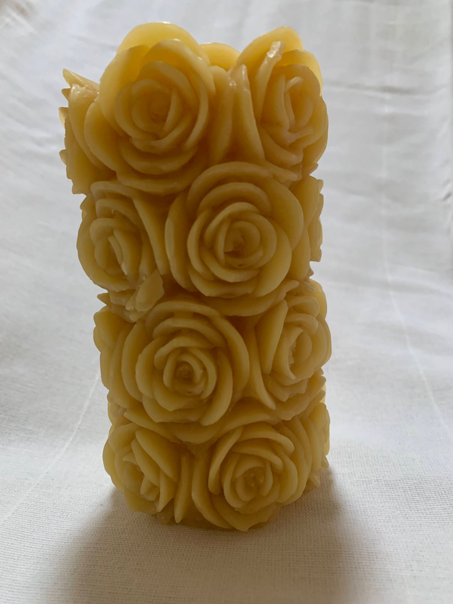 3 Rose Pillar Candles