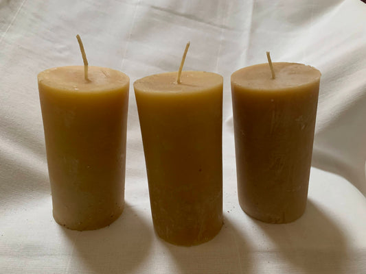 3 Large 3"x5.5" Pillar Candles