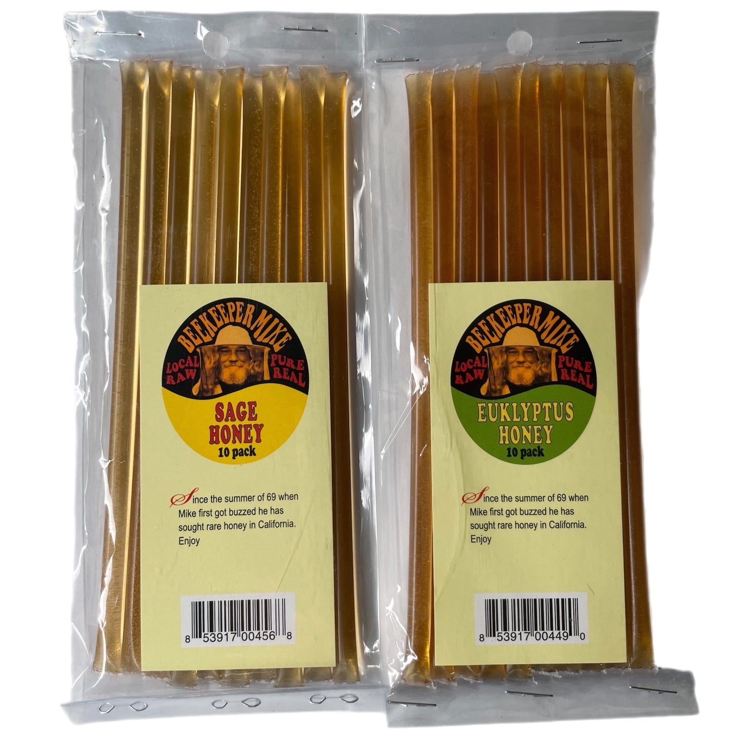 Case of 25 (10 pack) Honey Sticks